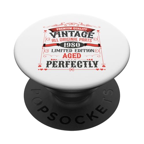 1980 Vintage All Orginal Partes Envejecido Perfectamente Divertido Cumpleaños PopSockets PopGrip Intercambiable