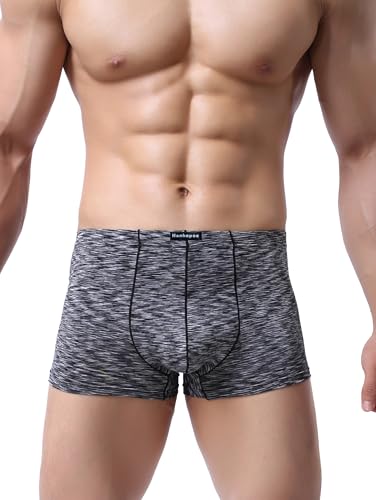 Mens Active Trunks Underwear Polyester Boxer Briefs Short Leg Comfortable3