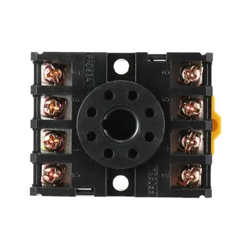 Base de prise de relais pour montage panneau et rail DIN 8 broches 10pcs