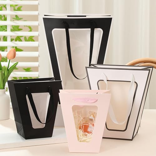 Fenêtre trapézoïdale pour bouquet de fleurs emballage stable