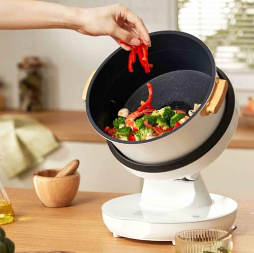 Grande capacità e diametro: presenta un diametro di 26 cm e una capacità di 8 litri, che lo rende ideale per friggere facilmente verdure e maneggiare ingredienti soffici con maggiore comodità.