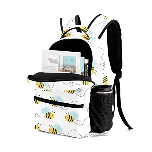 Custom Kids Backpack, Personalized Student School Bags for Boys & Girls, Bookbags for Travel Cute Bumble Bee4