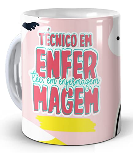 Caneca Cêramica Tecnico em enfermagem - Profissões