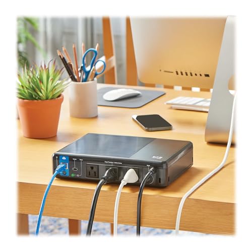Image of Tripp Lite Cloud-Connected 350VA UPS Battery Backup and Surge Protector, Remote Management & Monitoring, 210W, 3 Outlets, Computer UPS, Wall Mount Option, 5ft Cord, 3-Year Warranty (BC350RNC)