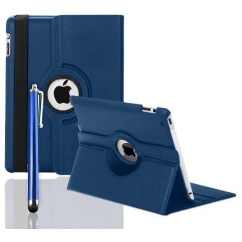 inShang 360 ROTATING FLIP LEATHER CASE COVER FOR THE NEW IPAD MINI (BLUE) Cover
