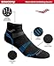 Saucony Men's Standard RunDry Mesh Ventilating Comfort Fit Performance Quarter Socks (6, 12 Pairs) Fashion Black (6 Pairs) Large