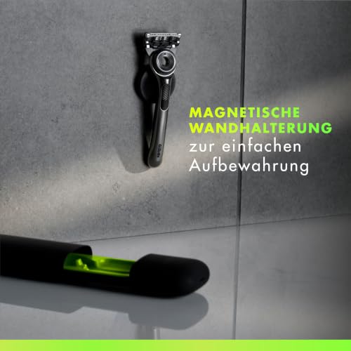 Gillette Labs Rasierer Herren, Nassrasierer, Metall, Grau – Ansicht 4