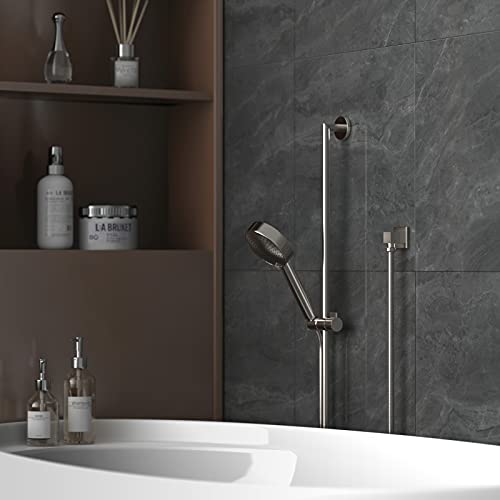 Lavatrum Wall Mounted Supply Elbow, Wall Elbow For Hand Shower, Solid Brass Square Wall Supply Elbow, Check Valve Included (Square, Brushed Nickel) #TOP5