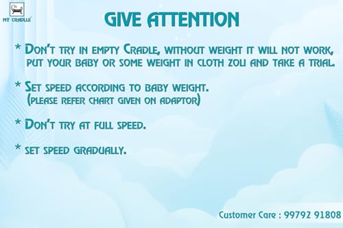 Image of My Cradle Electric Cradle Motor Digital Timer 15 min to 9.45 hrs. First Time in India Time and Speed Adjustable Kit 20kg Load, for New Born Baby-Blue Square (Only Automation Kit)(Cradle not Included)