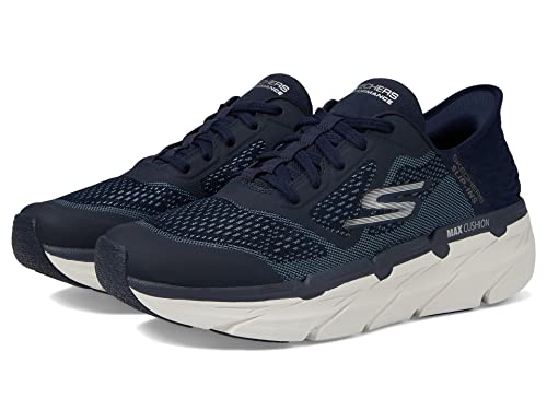 Skechers Skechers Men's Max Cushioning Slip-ins - Athletic Workout Running Walking Shoes with Memory Foam, Navy, 12