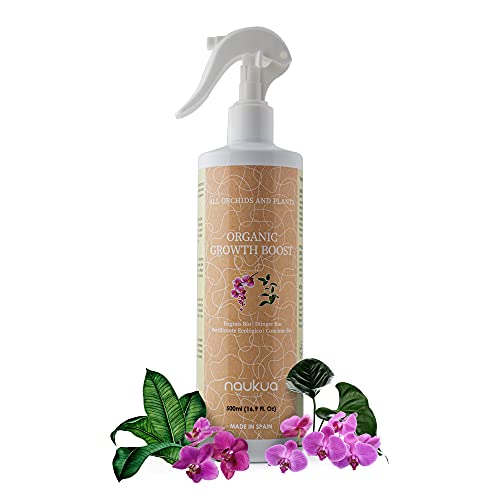 naukua 500ml Abono Líquido Orgánico para Orquídeas - Mayor Vitalidad y Floración - Estimulador Crecimiento y...