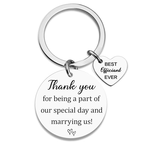 Sugchairo Wedding Officiant Gift Keychain Officiants Proposal Gift Best Officiant