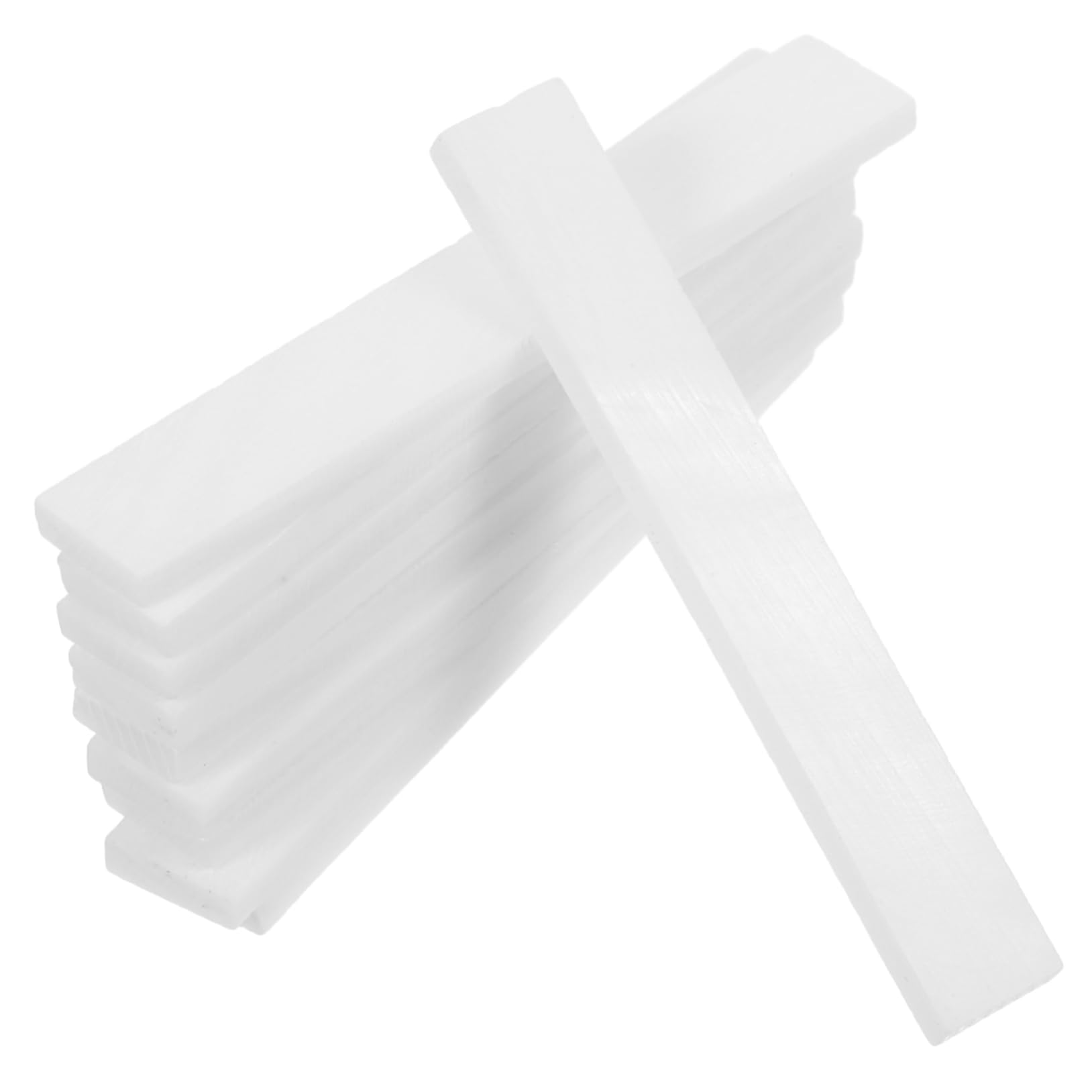 BESPORTBLE 10pcs Inlay Material for Guitar and Mandolin - Rectangle Blank Sheets for Custom Inlays - Ideal for Crafting and Musical Instrument Accessories