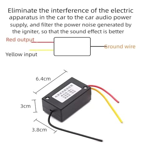 Filtre d'alimentation de voiture pour stopper les bruits électriques