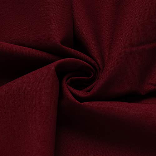 KIYOHARA シーチング 生地 約89cm×1mカット Col.40 エンジ系 #6200C-1