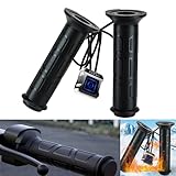 ATV Heated Grips, 4 Wheeler Hand Warmers, 12v 7/8' Handlebar Heater, Easy Lock-On Grip for ATVs
