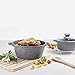 Produktbild Antihaft-Topf aus Granit mit Deckel, Auflaufset, 5-teilig,Grau,20cm(28L); 24cm(4L); 28cm(6L); 30cm(8L); 32cm(10L)
