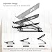 BoYata Laptop Stand, Multi-Angle Laptop Riser with Heat-Vent, Adjustable Notebook Stand Compatible for Laptop (11-15 inches) Including MacBook Pro/Air, HP, Dell, Samsung (Black)