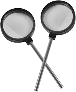 CHILDWEET 1 Set Handheld Convex Lens Physical Convex Lens Handheld Optical Lens Concave Lens and Convex Lens Physical Optical Lens Imaging Plastic Teaching Facility Student