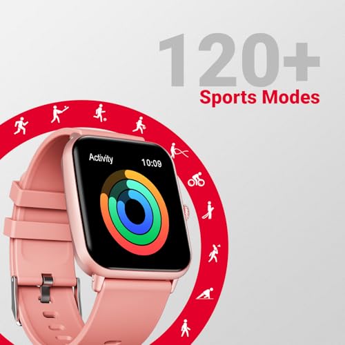 Image of Fire-Boltt Ninja Call Pro Plus Bluetooth Calling Smart Watch, 1.83″ HD Display, AI Voice Assistant, 120+ Sports Modes, IP67 Waterproof, SpO2 & Heart Rate Monitor Smartwatch for Men & Women - Pink