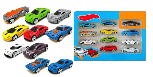 Image of Car Wheels 10 Pack Die-Cast Cars, Multi-Color, Toy Vehicle Set, Ages 3+