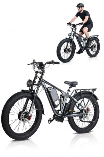 Dual Motor Electric Bike for Adults, 6000W Peak Power, 54.6V