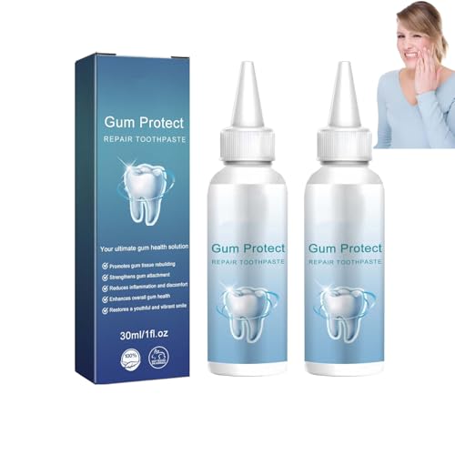 2PC Gum Care Zahnpasta Gel, Frischer Atem, Tiefe Reinigung Flecken von Zahnfleisch, Schutz von Zahnfleisch und Mundpflege, Reparatur von Zahnfleisch Rezessionen Whitening Zahnpasta