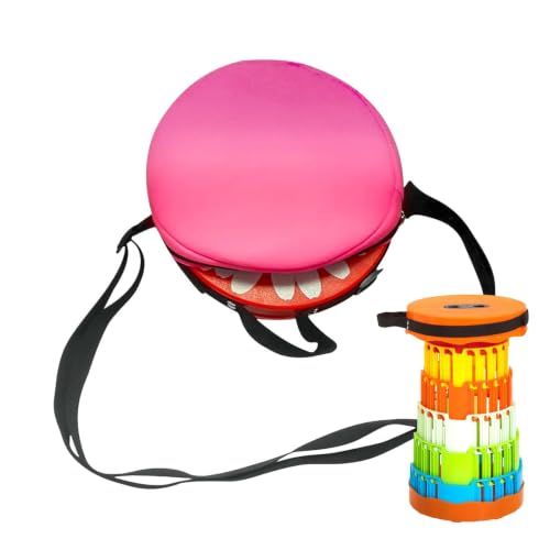 Funda para taburetes de camping plegables con asa de transporte ajustable ligera resistente 8
