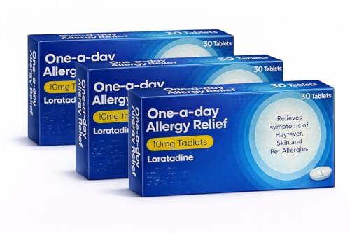 3 Months Supply Loratadine Hayfever & Allergy Relief 10mg Tablets (30x3) GSL