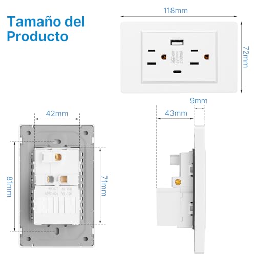 Contactos de pared con USB 11 Imagen adicional