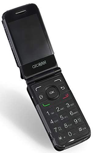 Nakedcellphone GOFLIP-FITTED-BLACK Case For Go Flip Phone, Nakedcellphone [Black Vegan Leather] Form-Fit Cover With [Built-In Screen Protection] And [Metal Belt Clip] For Alcatel Go Flip V thumb #3