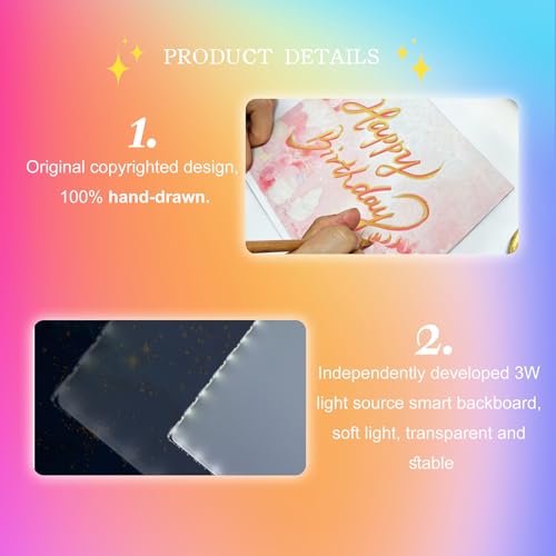 Ecobene Moving Sand Art Picture with Light, 8" Rechargeable Sandscape Frame, Dynamic Flowing Sand Desktop Art for Home Office Decor (Birthday) - Image 6