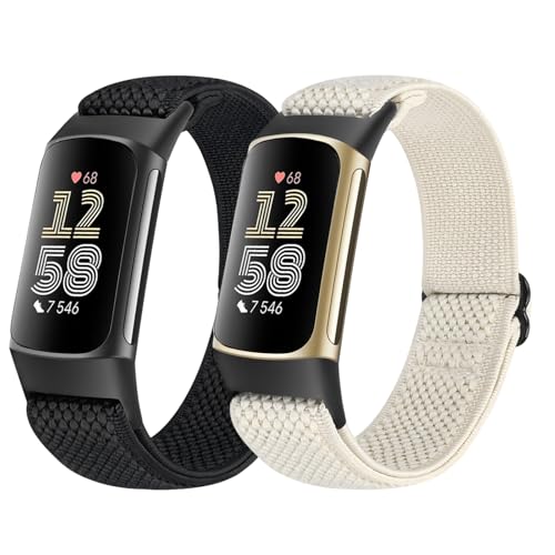 [BTTNG] �o���h for Fitbit Charge 6/Fitbit Charge 5�X�g���b�v�ƌ݊����̂���e���o���h�A�����\�Ȓe���ʋC�����[�v�X�|�[�c�������X�g�o���hFitbit Charge 5/6�̒j���p�����p