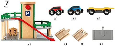 BRIO World Parking Garage for Kids Age 3 Years Up - Compatible with all BRIO Railway Train Sets & Accessories