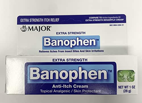 Major Pharmaceuticals 700744 Benadryl Banophen Antihistamine Cream, 28 gm