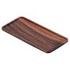 RANNYY Houten theedienblad,Houten dienblad Walnoot Chinese Stijl Handgepolijst Clear Textuur Thee Set Tray voor Home…