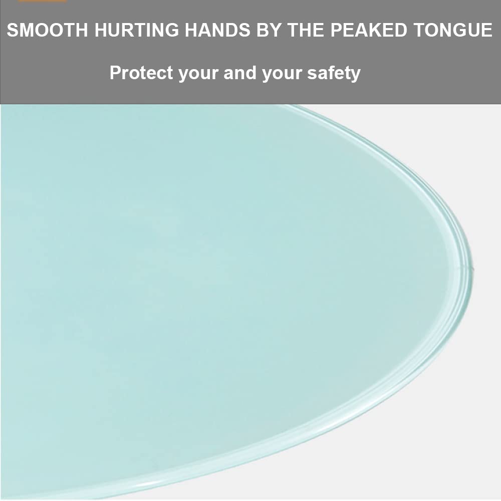 Plateau De Service Tournant Verre Plateau Tournant De Table Ronde Plateau Tournant De Table Verre Trempée Plaque De Service Rotative, Verre Trempable De Verre Trempé (Size : 100cm/39in)