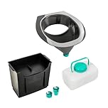 TROBOLO DIY Composting Toilet Set with Urine Diverter and Containers, Build Your Own Urine-Diverting Dry Toilet
