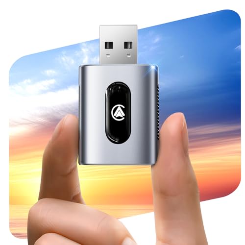 Jumpeak 2-in-1 CarPlay & Android Auto Wireless Adapter - Upgrade von Wired auf Wireless, Plug und Play, Mini & Stabil,...