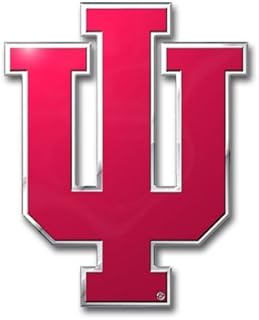 FANMATS Indiana University Heavy Duty Aluminum Color Emblem