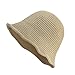 Eigso Unisex Woven Mesh Travel Bucket Hat for Women Men Vintage Fashion Summer Beach Outdoor Fisherman Hat for Woman Man