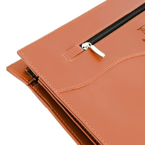 Pasta Envelope Executiva 112-R Raffai Couros - Caramelo
