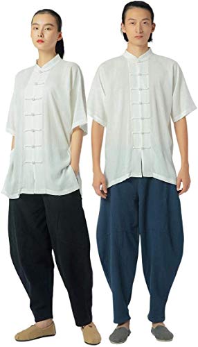 Uniforme de Tai Chi en lin et coton noble costume traditionnel aux finitions soignées
