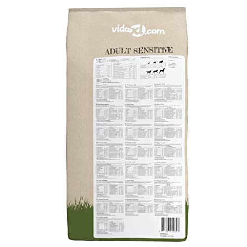 JUDYY Premium-Trockenhundefutter Adult Sensitive Lamb & Rice 15 kg, Hundefutter Trocken, Dog Food, Hundefutter Aufbewahrung