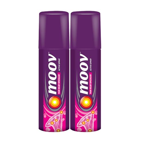 Moov Fast Pain Relief Spray - 80g (Pack of 2) | Suitable for Back...