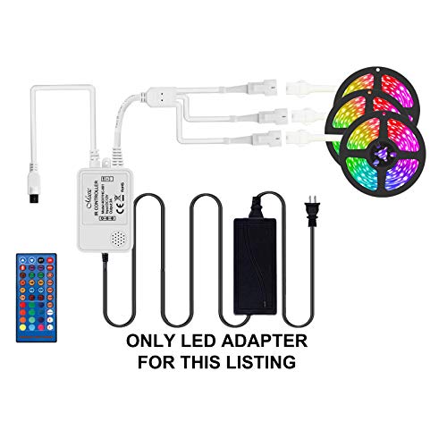 Image of LED Power Supply 24V4Amp, Transformers,LED Adapter, 100-277VAC, Constant Voltage, 2.1 * 5.5mm US Plug LED Driver for LED Strip, Camera, CCTV, and LED Lights 5.5 * 2.55 * 1.4inch in Size