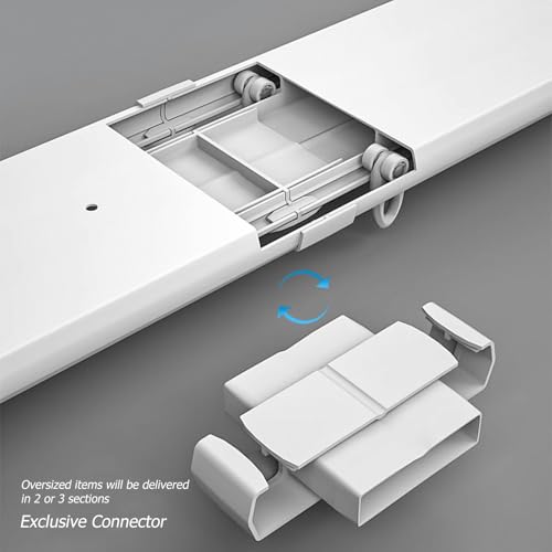 Rail de rideau double robuste séparateur pièce hôpital