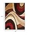 Home Dynamix Tribeca Slade Modern Area Rug, Abstract Brown/Red 7'10