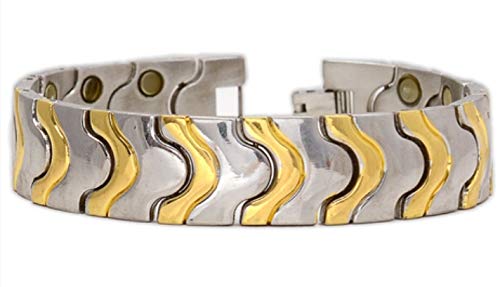 Maxim world bio magnetic breslet for men/magnetic therapy metal bracelet titanium material