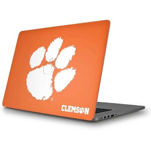 Skinit Decal Laptop Skin Compatible with MacBook Pro 15.4-inch - Officially Licensed College Clemson Tiger Print Design